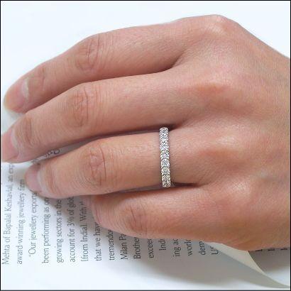 ダイヤモンド リング エタニティリング スイートテン 0.5ct VVSクラス