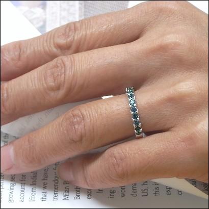 指輪 リング エタニティリング アレキサンドライト 0.5ct 0.05ct×10