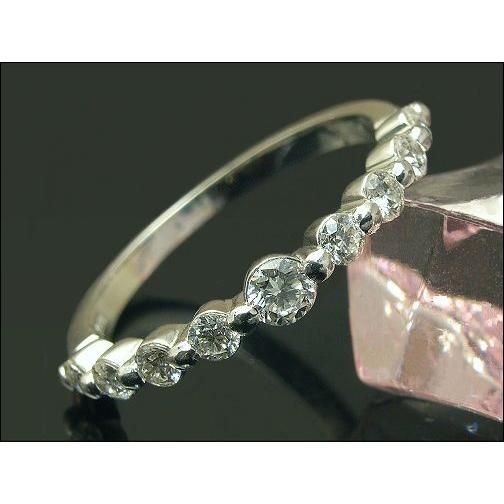 ダイヤモンド リング エタニティリング 9ストーン リング 0.34ct VSクラス G-Hカラー 9石 K18 3種 Pt900 ダイヤモンドリング Diamond Ring ラッピング 送料無料の画像