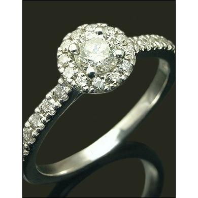 ダイヤモンド リング 0.4ct SIクラス G-Hカラー K18 3種 Pt900可 ダイヤモンドリング Diamond Ring ラッピング無料 送料無料の画像