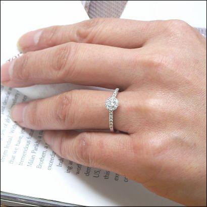 リング 指輪 ダイヤモンド ダイヤモンドリング 0.27ct SIクラス G-Hカラー K18 3種 Pt900可 ダイヤモンドリング Diamond Ring ラッピング無料　送料無料の画像