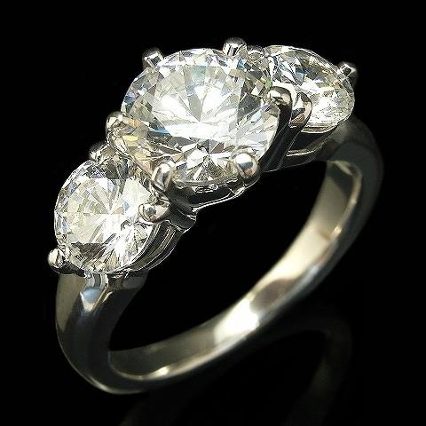 ダイヤモンド リング ダイヤモンドリング プラチナ900 2ct 中石 1ct VS
