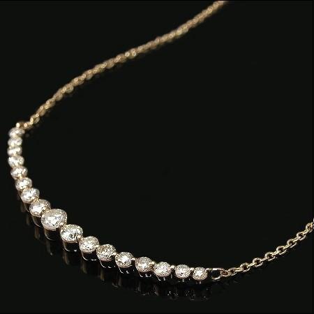 ネックレス ダイヤモンド ダイヤモンドネックレス ラインネックレス