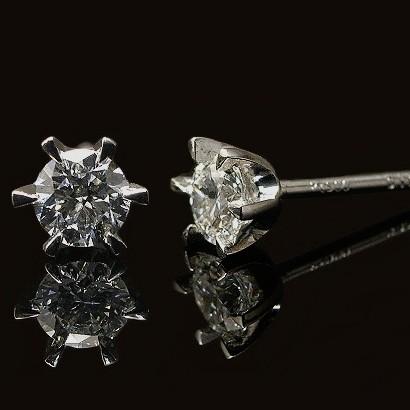 ピアス ダイヤモンド 0.2ct H＆C VSクラス Gカラー 0.1ct×2 プラチナ 