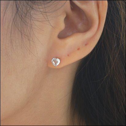 プラチナピアス プラチナ ピアス Pt900 グリーンアメシスト ハートピアス 5.0mm ラッピング無料 送料無料_2