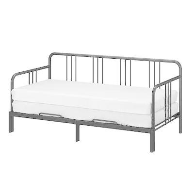 イケア IKEA ベッド FYRESDAL フィーレスダル デイベッド マットレス2付き, ブラック/ヴァンナレイド よりかため80x200 cm  :09390938:モブライフ - 通販 - Yahoo!ショッピング