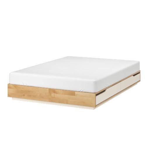 Ikea イケア ベッド ベッドルーム Mandalベッドフレーム 収納付き バーチ ホワイト 102 804 モブライフ 通販 Yahoo ショッピング