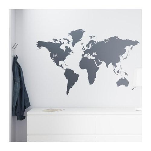 ｉｋｅａ 壁紙シール Klatta デコレーションステッカー 黒板 世界地図 103 179 04 モブライフ 通販 Yahoo ショッピング