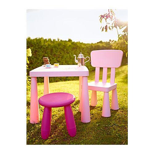 IKEA・イケア子供用　テーブル　 MAMMUT 子供用テーブル, ライトピンク, 77x55 cm (202.675.69)｜moblife｜02