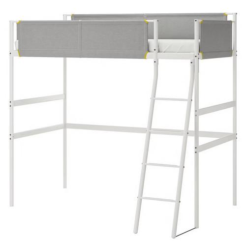 イケア IKEA ロフトベッド ベッド VITVAL ヴィトヴァル ロフトベッドフレーム ホワイト/ライトグレー90x200 cm 20411232モブライフ 通販 Yahoo