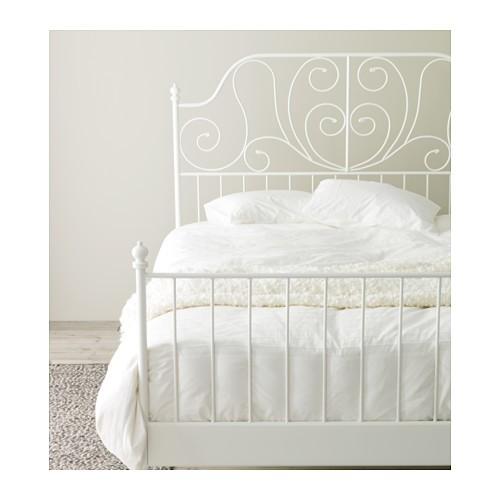 高品質】 LEIRVIK Ikea Queen Bed マットレス・マット付きベッド 
