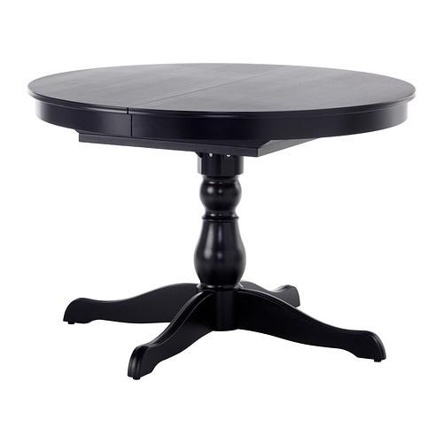 テーブル ダイニングテーブル 丸テーブル 食卓テーブル IKEA イケア ダイニングテーブル INGATORP 伸長式テーブル ブラック  203.655.22 : 60217068 : モブライフ - 通販 - Yahoo!ショッピング