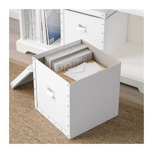 IKEA・イケア 収納ボックス・収納ケース FJALLA　収納ボックス ふた付き, ホワイト　(704.040.31)｜moblife｜04