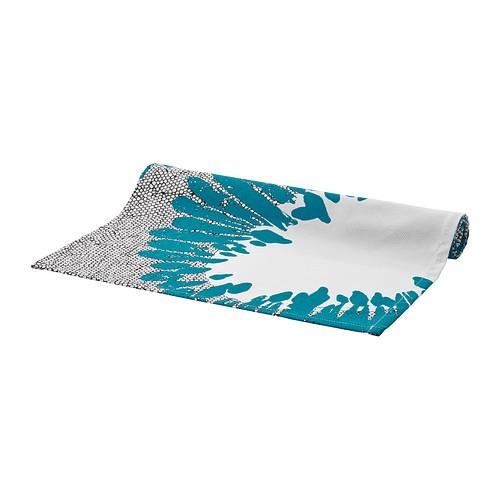 【IKEA/イケア/通販】 「食卓・マット」UNDISテーブルランナー, 模様入り ターコイズ(802.675.85) 80267585