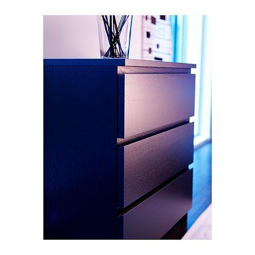 Ikea イケア ベットルーム チェスト タンス Malm チェスト 引き出し 3 ブラックブラウン 901 5 27 モブライフ 通販 Yahoo ショッピング