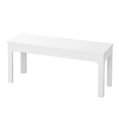 IKEA イケア 品質検査済 返品送料無料 ダイニング ベンチ ホワイト105x36 cm EKEDALEN エーケダーレン