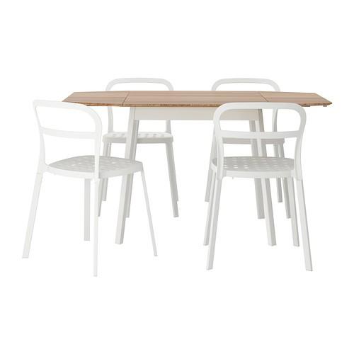 IKEA・イケア ダイニングテーブル・チェア IKEA PS 2012 / REIDARテーブル＆チェア4脚, 竹, ホワイト(999.172.19)｜moblife