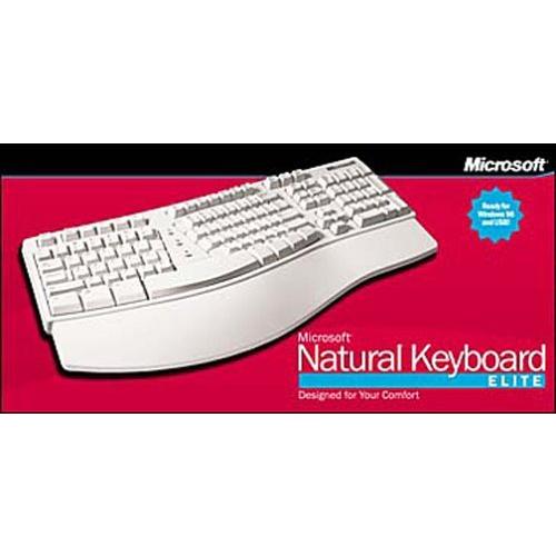 Microsoft Natural Keyboard Elite White PS2/USB接続 英語版 並行輸入 