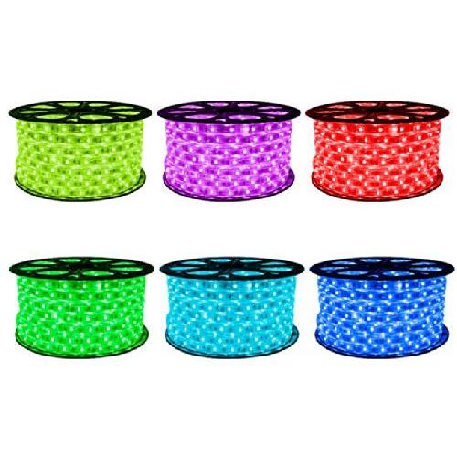 CBConcept RGBカラーチェンジ 120ボルト 高出力 LED SMD5050 フレキシブルフラットLEDストリップロープライト - [クリ 並行輸入品