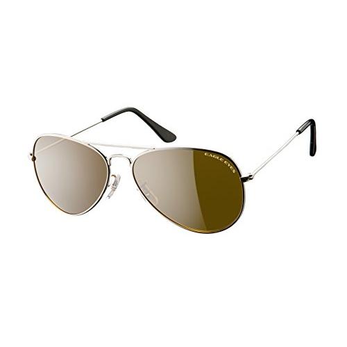 あなたの探していた「コレ！」をお届けしますEagle Eyes Classic Aviat0r Sunglasses -Silver Stainless Steel Frame (58mm)  並行輸入品