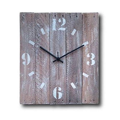憧れ Clock Wall Decorative Large 15-inch 並行輸入品 Tic Non Silent - Original Rustic Wood - その他インテリア時計
