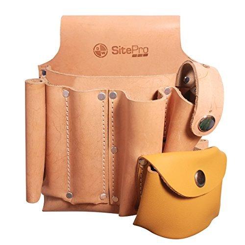 SitePro 10109 9-Pocket Professional Contractor Tool Pouch, Tan - 51-10109 並行輸入品