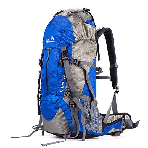 50L(45+5) ハイキングバックパック 防水 内部フレーム バックパッキングバッグ アウトドア スポーツ デイパック レインカバー付き, サイクリ 並行輸入品