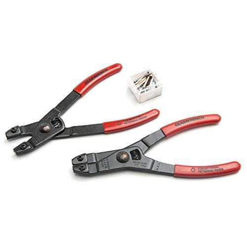 GEARWRENCH Pc. Light Duty Retaining Ring Plier Set with Tips 68-065G 並行輸入品