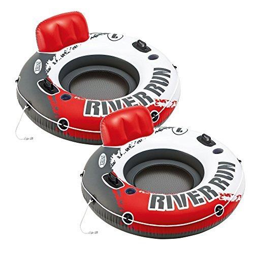 Intex Red River Run 1 Fire Edition Sport Lounge Inflatable Water Float 53 D 並行輸入品