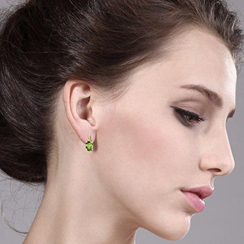 最新 Gem Stone King 2.67カラット 天然石 ペリドット ピアス レディース 天然 ダイヤモンド 10金 イエローゴールド(K10) 並行輸入品 【QGW8296481208】(29682円)