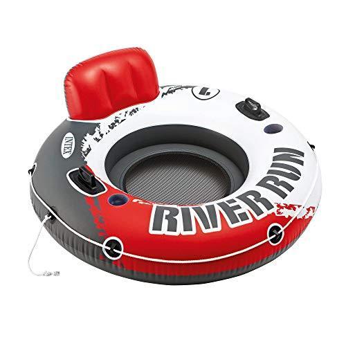 Intex River Run 1 53インチ 空気注入式 フローティングウォーターチューブ レイクラフト (2個パック) レッド 並行輸入品 Intex River Run 英語
