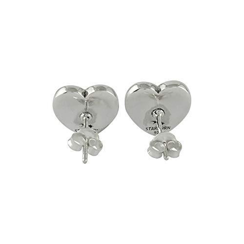 ［即日発送］ スターボーン アンモライト ハート スターリングシルバー ポストイヤリング 並行輸入品 【H2091033613】(11600円)