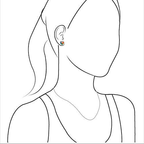 ［即日発送］ スターボーン アンモライト ハート スターリングシルバー ポストイヤリング 並行輸入品 【H2091033613】(11600円)