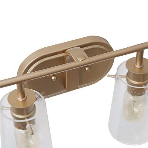 KSANA Bathroom Vanity Light, 31'' Gold Bathroom Light Fixtures, 4