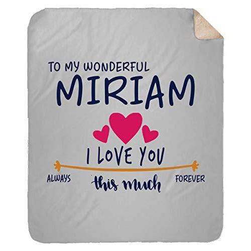 最高の Forever Always, Much This You Love I Miriam, Wonderful My to FamilyGift - 並行輸入品 P 毛布、ブランケット