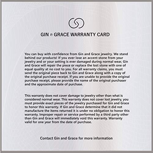 【新登場】 Gin & Grace 10K ホワイトゴールド 天然アクアマリン ダイヤモンド (I1、I2) ペンダント 女性用 並行輸入品 【1097085066】(39250円)