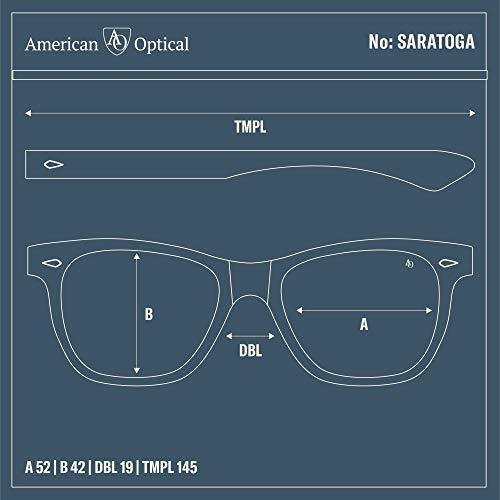 AO Saratoga Sunglasses - Gray Crystal - Cosmetan Brown AOLite