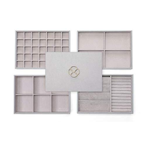 Vlando Miller ジュエリートレイ 積み重ね可能 ショーケース ディスプレイ 引き出し オーガナイザー 収納 多目的 複数の組み合わせ 大容 並行輸入品