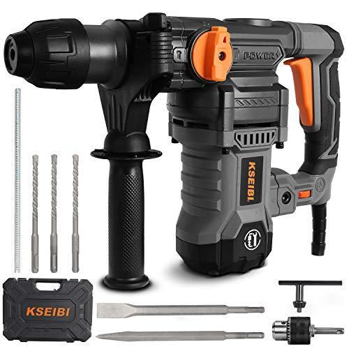 KSEIBI 1-1/4 inch Rotary Hammer Drill, 13 Amp Electric Tools, SDS Plus 4 Fu 並行輸入品