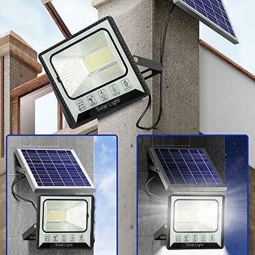 RSN LED Solar Flood Lights Outdoor 100W Pack, IP65 Waterproof Outdoor Wor 並行輸入品 - 6