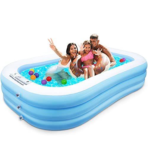Decorlife Durable Inflatable Pool, Swimming Pool for Adults and Kids, B 並行輸入品