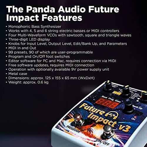 Panda Audio Future Impact v3 Bass/Guitar Synth Effects Pedal 並行