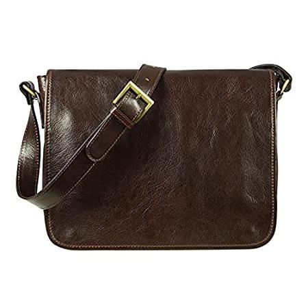 本物品質の ハンドメイド メンズ レザーメッセンジャーバッグ あなたの探していた コレ をお届けします 斜め掛けバッグ 並行輸入品 Size One ダークブラウン 耐用年数 イタリア製 ショルダー バッグ Www Reinnec Cl