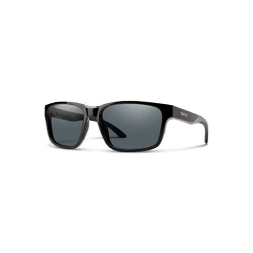 【SALE／10%OFF Black 58MM 807/M9 Basecamp Smith / 並行輸入品  for Sunglasses Rectangle Grey Polarized スポーツサングラス