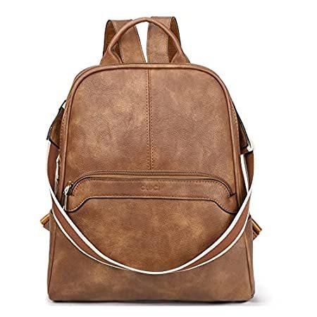 CLUCI leather Backpack Purse for Women Convertible Daypack Large Bookbag Pu 並行輸入品