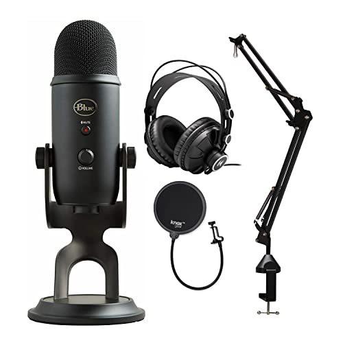 くすみ水色 Blue Microphones Yeti ブラックアウト USB マイク