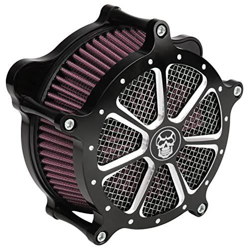 XMMT Contrast Cut Air Cleaner Motorcycle Intake Air Filter Kit Compatible f 並行輸入品