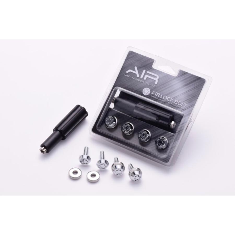 保証書付き‼️使用三ヶ月のみ❗️AIR LED式ナンバー 2mm厚 tiremonstar_2leda1