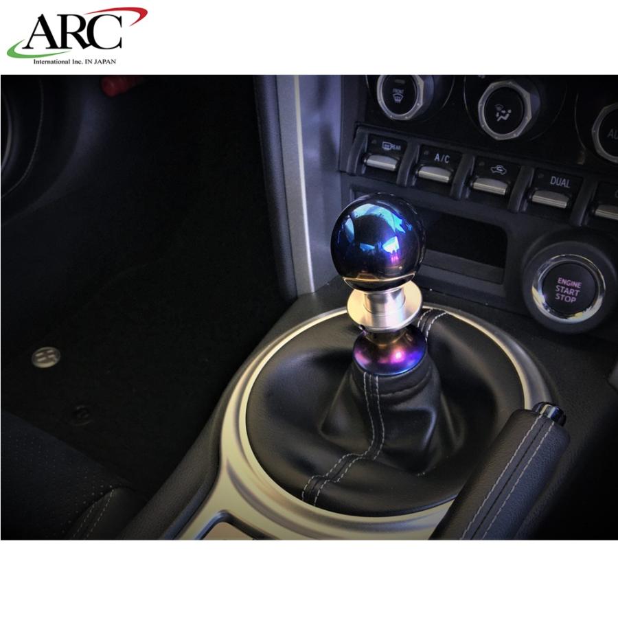 エーアールシーブレージング【ARC】チタンシフトノブ M12×1.25 ※段付き 