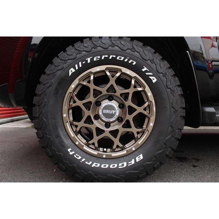 車のパーツ BRUT BR-55 + OPEN COUNTRY R/T トライスターインターナショナル BRUT【ブルート】BR-55 17x7.5 +20